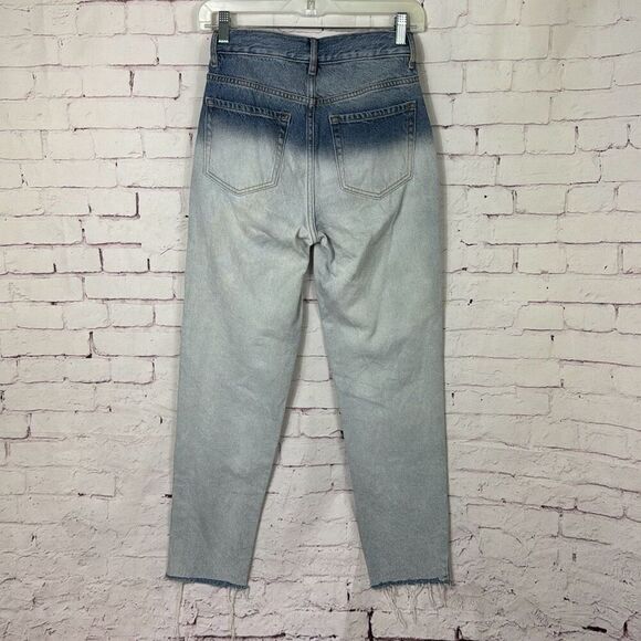 Pacsun Jeans Ultra High Rise Slim Womens 24 Distressed Button Fly Straight - Picture 9 of 10